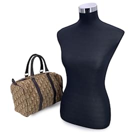 Dior-Dior Vintage Cloth Handbag Diorissimo-Brown