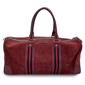 Mala de Camurça Ophidia da Gucci Vermelho Bordeaux