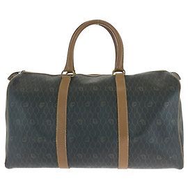 Dior Brown Honeycomb PVC Boston Bag Brown