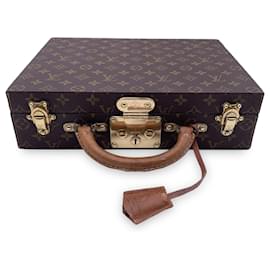 Louis Vuitton-Monogram Canvas Jewelry Case Boite Bijoux Travel Bag-Brown
