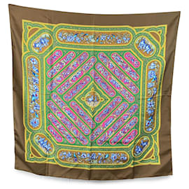 Hermès-Hermes Paris Vintage Silk Scarf Qalamdan 1990 Catherine Baschet-Brown