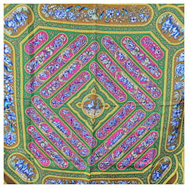 Hermès-Hermes Paris Vintage Silk Scarf Qalamdan 1990 Catherine Baschet-Brown