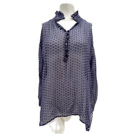 ANTIK BATIK Tops T.International S Soie Bleu