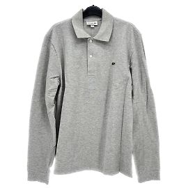 Polo LACOSTE T.International M Coton Gris