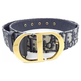 Christian Dior-Christian Dior Standard Belt-Black,Beige,Navy blue