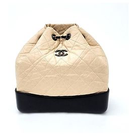 Chanel Gabrielle Rucksack Klein Braun