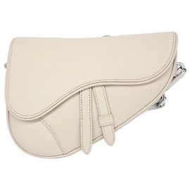 Mini sac Saddle Christian Dior Blanc