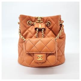 Chanel-Chanel Small Backpack -Orange