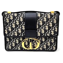 Dior-Christian Dior Oblique 30 Montaigne Bag -Blue