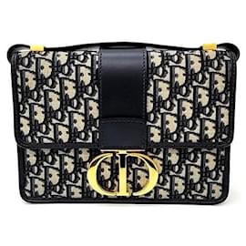 Dior-Christian Dior Oblique 30 Montaigne Bag -Blue