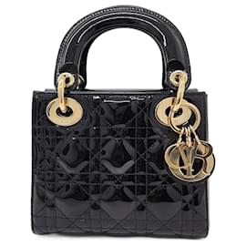 Dior-Christian Dior Patent Lady Bag Mini -Black