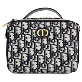 Dior-Christian Dior Oblique 30 Montaine Box Bag -Blue