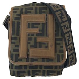 Fendi-Fendi Vintage Zucca FF Logo Shoulder Bag-Brown