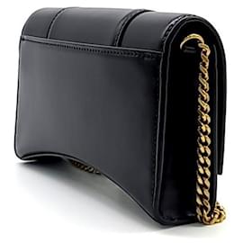 Balenciaga-Balenciaga Hour Glass Chain Bag -Black
