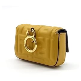 Fendi-Fendi Nano Baguette Bag Charm And Mini Cross Bag -Multiple colors