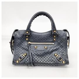 Balenciaga-Balenciaga Motor Mini City Bag -Grey