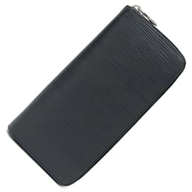 Louis Vuitton-Louis Vuitton Epi Zippy Vertical Long Wallet-Black