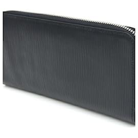 Louis Vuitton-Louis Vuitton Epi Zippy Vertical Long Wallet-Black