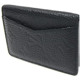 Louis Vuitton-Louis Vuitton Monogram Taurillon Card Case-Black