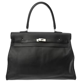 Hermès-Hermes Kelly Relax 50 Handbag-Black