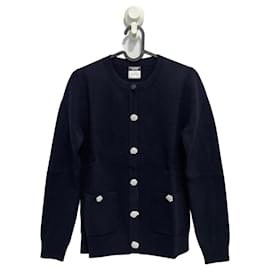 Chanel-Navy blue Chanel cardigan-Navy blue