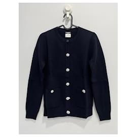 Chanel-Navy blue Chanel cardigan-Navy blue