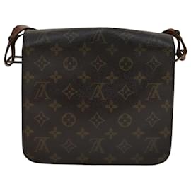 Louis Vuitton-LOUIS VUITTON Monogram Cartouchiere MM Shoulder Bag M51253 LV Auth 111898-Monogram