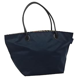 Autre Marque-Burberrys Blue Label Tote Bag Nylon Navy Auth ti2781-Navy blue