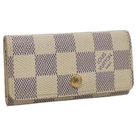 Louis Vuitton-LOUIS VUITTON Damier Azur Multi Cles 4 Key Case N60020 LV Auth 103411-Other