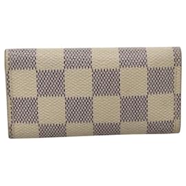 Louis Vuitton-LOUIS VUITTON Damier Azur Multi Cles 4 Key Case N60020 LV Auth 103411-Other