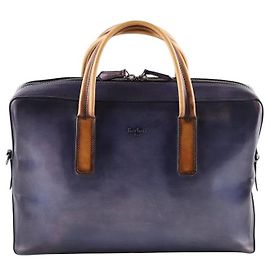 Berluti Sac en cuir Bleu