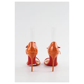 Christian Louboutin-Talons en cuir-Orange