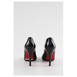 Christian Louboutin-Talons en cuir verni-Noir