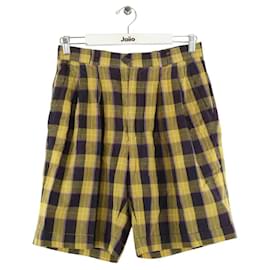 Saint Laurent-Cotton shorts-Yellow