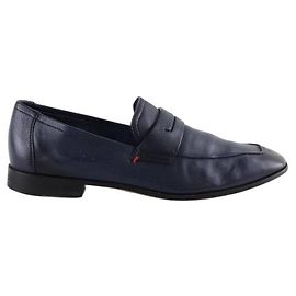 Berluti Mocassins en cuir bleus Bleu