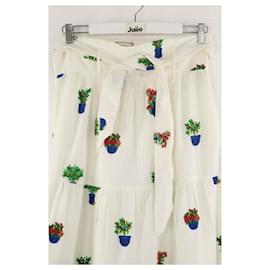 SéZane-Linen skirt-White