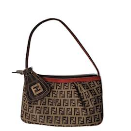 Fendi-Handbags-Red,Dark brown,Monogram