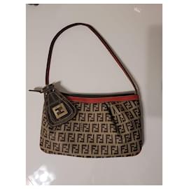 Fendi-Handbags-Red,Dark brown,Monogram