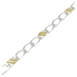 Tiffany & Co-Pulseira charm Tiffany 925 750YG-Prata,Dourado