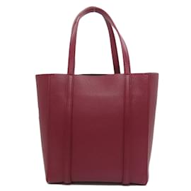 Balenciaga-Balenciaga 551815 Everyday Tote Handbag-Dark red