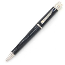 Cartier Santos Ballpoint Pen Black Silvery