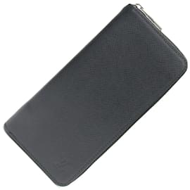 Louis Vuitton-Louis Vuitton Taiga Leather Long Wallet-Black
