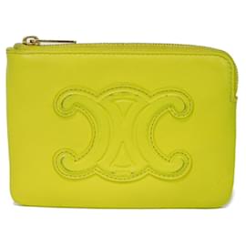 Céline-Celine Yellow Coin Purse-Yellow