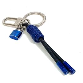 Louis Vuitton-Louis Vuitton M61713 Blue Leather Keyring-Blue