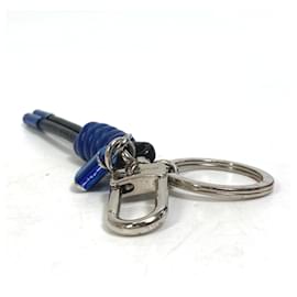 Louis Vuitton-Louis Vuitton M61713 Blue Leather Keyring-Blue