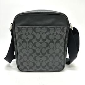 Coach-Coach F71764 Flight Shoulder Bag-Black