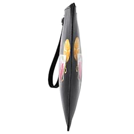 Dolce & Gabbana-Dolce & Gabbana Cocktail Print Clutch in Black Leather-Multiple colors