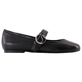 Belt ballerinas - Coperni - Leather - Black Black