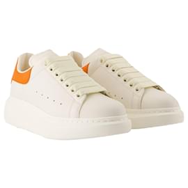Alexander Mcqueen-Oversize Sneakers - Alexander McQueen - Leather - White/Orange-White