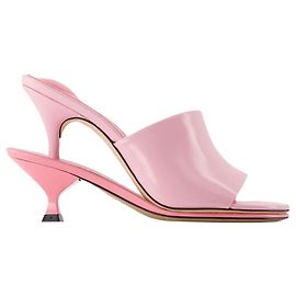 Les Doubles Mules - Jacquemus - Cuir - Rose Rose